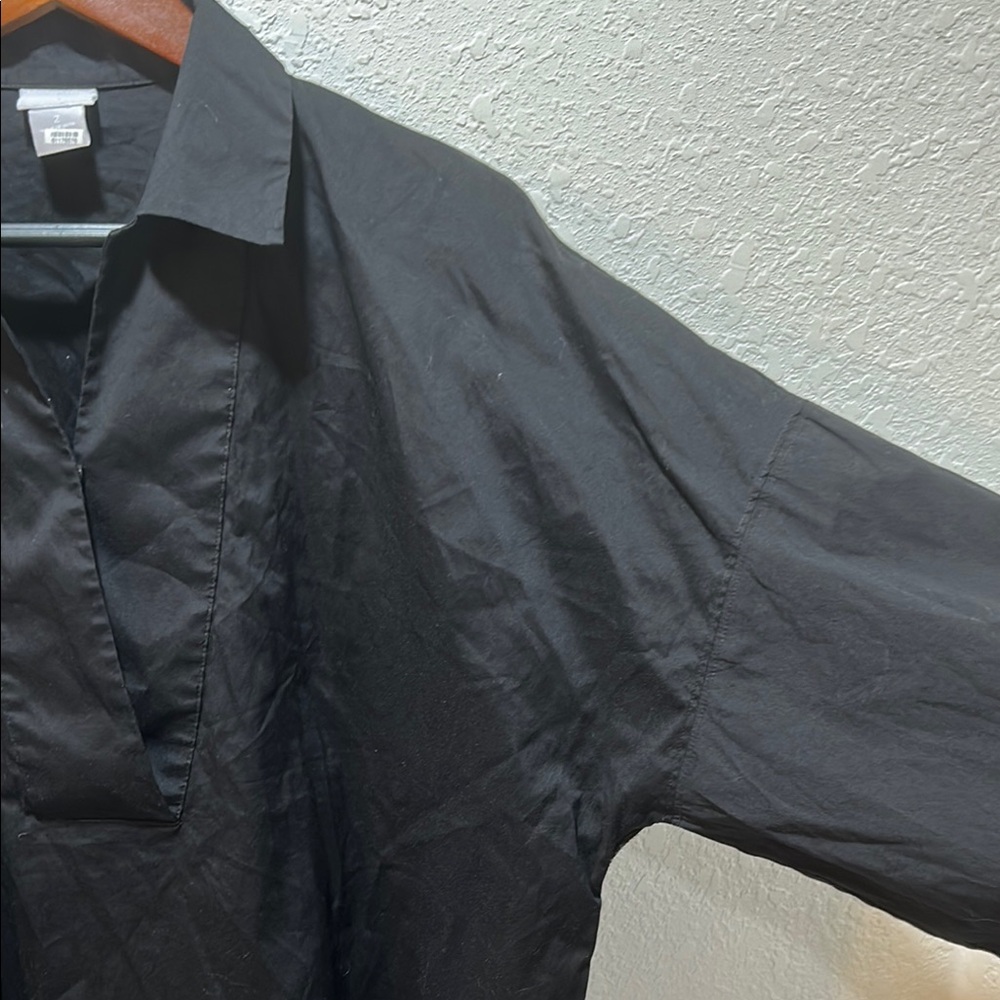 Chico’s  black blouse size 2 -u.s 12/14 GUC.. - Picture 5 of 11